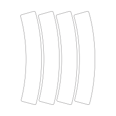 40949 - Label Size 53.793mm x 239.337mm - 4 label(s) per sheet 
