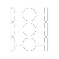 40950 - Label Size 183mm x 70mm - 3 label(s) per sheet