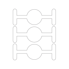 40950 - Label Size 183mm x 70mm - 3 label(s) per sheet 