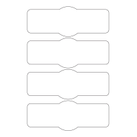 40951 - Label Size 177.5mm x 65mm - 4 label(s) per sheet