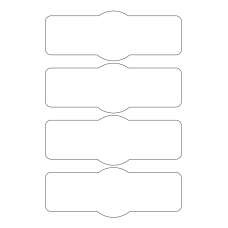 40951 - Label Size 177.5mm x 65mm - 4 label(s) per sheet 