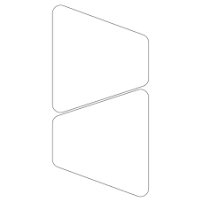 40953 - Label Size 141.63mm x 157.87mm - 2 label(s) per sheet 
