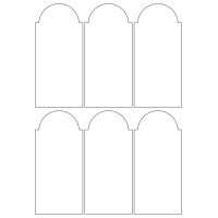 40956 - Label Size 64.912mm x 140.829mm - 6 label(s) per sheet