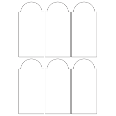 40956 - Label Size 64.912mm x 140.829mm - 6 label(s) per sheet 