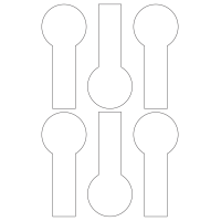 40957 - Label Size 60.006mm x 140.304mm - 6 label(s) per sheet