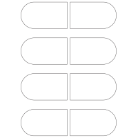 40962 - Label Size 100mm x 57mm - 8 label(s) per sheet