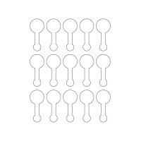40967 - Label Size 30mm x 67.5mm - 15 label(s) per sheet
