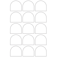 40970 - Label Size 59mm x 53mm - 15 label(s) per sheet