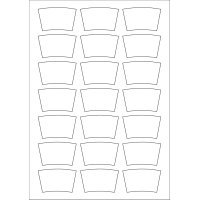 40972 - Label Size 56.885mm x 34.68mm - 21 label(s) per sheet