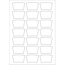 40972 - Label Size 56.885mm x 34.68mm - 21 label(s) per sheet 