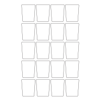 40974 - Label Size 40mm x 50mm - 20 label(s) per sheet