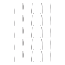 40974 - Label Size 40mm x 50mm - 20 label(s) per sheet 