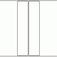 1002 - Label Size 49mm x 250mm - 550 labels per roll