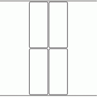 1015 - Label Size 50mm x 124mm - 1,100 labels per roll