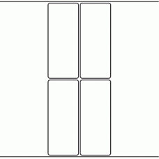 1015 - Label Size 50mm x 124mm - 1,100 labels per roll 