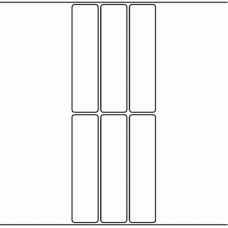 1016 - Label Size 30mm x 124mm - 1,650 labels per roll 