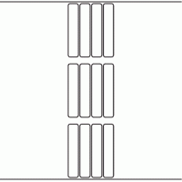1020 - Label Size 20mm x 105mm - 2,360 labels per roll