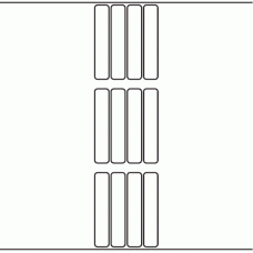 1020 - Label Size 20mm x 105mm - 2,360 labels per roll 