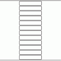 1021 - Label Size 105mm x 20mm - 3,010 labels per roll