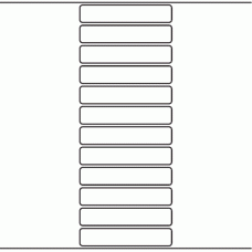 1021 - Label Size 105mm x 20mm - 3,010 labels per roll 