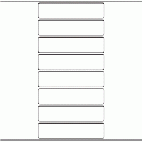 1028 - Label Size 100mm x 23.5mm - 2,670 labels per roll