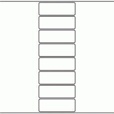 1030 - Label Size 97mm x 34mm - 1,900 labels per roll 