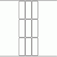 1033 - Label Size 30mm x 90mm - 2,250 labels per roll