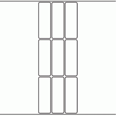 1033 - Label Size 30mm x 90mm - 2,250 labels per roll 