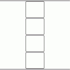 1035 - Label Size 80mm x 70mm - 950 labels per roll 