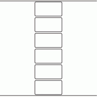 1038 - Label Size 80mm x 42mm - 1,500 labels per roll