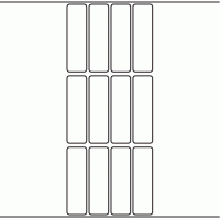 1039 - Label Size 23mm x 80mm - 3,320 labels per roll