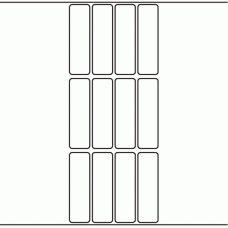 1039 - Label Size 23mm x 80mm - 3,320 labels per roll 