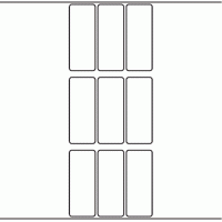 1040 - Label Size 30mm x 77mm - 2,490 labels per roll