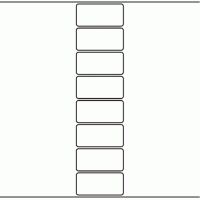 1043 - Label Size 74mm x 35mm - 1,840 labels per roll