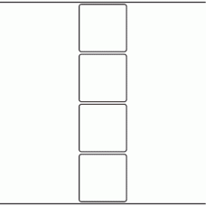 1045 - Label Size 70mm x 70mm - 950 labels per roll 