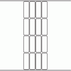 1048 - Label Size 23mm x 70mm - 3,800 labels per roll 