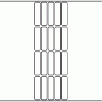 1049 - Label Size 17mm x 69mm - 4,750 labels per roll