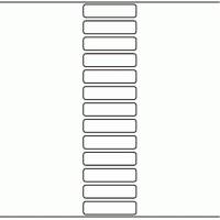 1050 - Label Size 69mm x 17mm - 3,250 labels per roll