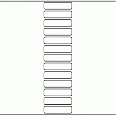 1050 - Label Size 69mm x 17mm - 3,250 labels per roll 