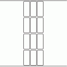 1052 - Label Size 26mm x 65mm - 3,000 labels per roll 