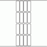 1056 - Label Size 20mm x 64mm - 4,000 labels per roll