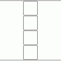 1058 - Label Size 60mm x 60mm - 1,100 labels per roll