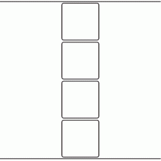 1058 - Label Size 60mm x 60mm - 1,100 labels per roll 
