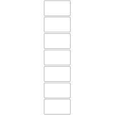 10589 - Label Size 70mm x 40mm - 1610 labels per roll 