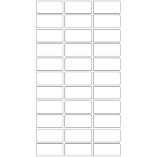10597 - Label Size 53mm x 25mm - 7500 labels per roll 