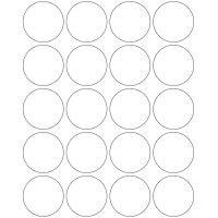 10604 - Label Size 55mm dia - 4740 labels per roll