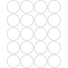 10604 - Label Size 55mm dia - 4740 labels per roll 