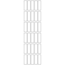 10605 - Label Size 13mm x 44mm - 7110 labels per roll 