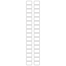 10607 - Label Size 25mm x 16mm - 7590 labels per roll 