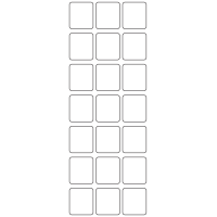10623 - Label Size 25mm x 28mm - 6430 labels per roll